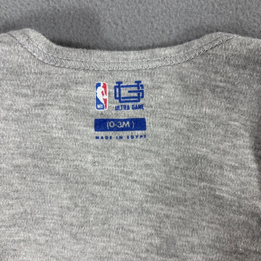 Ultra Game NBA Lakers Bodysuit Kids 0-3M Grey Excellent Basketball Sporty